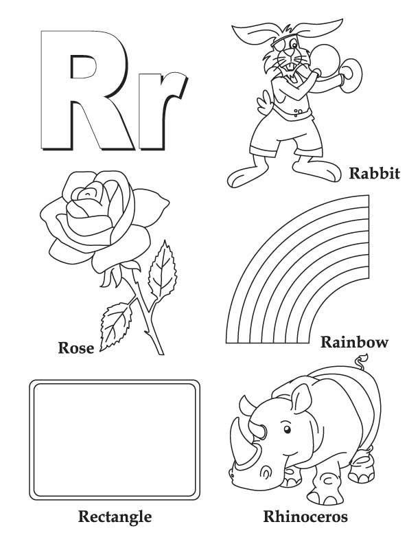 612x792 Letter R Coloring Pages