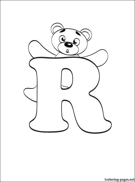 560x750 R Coloring Page Letter R Coloring Page Coloring Pages For Kids