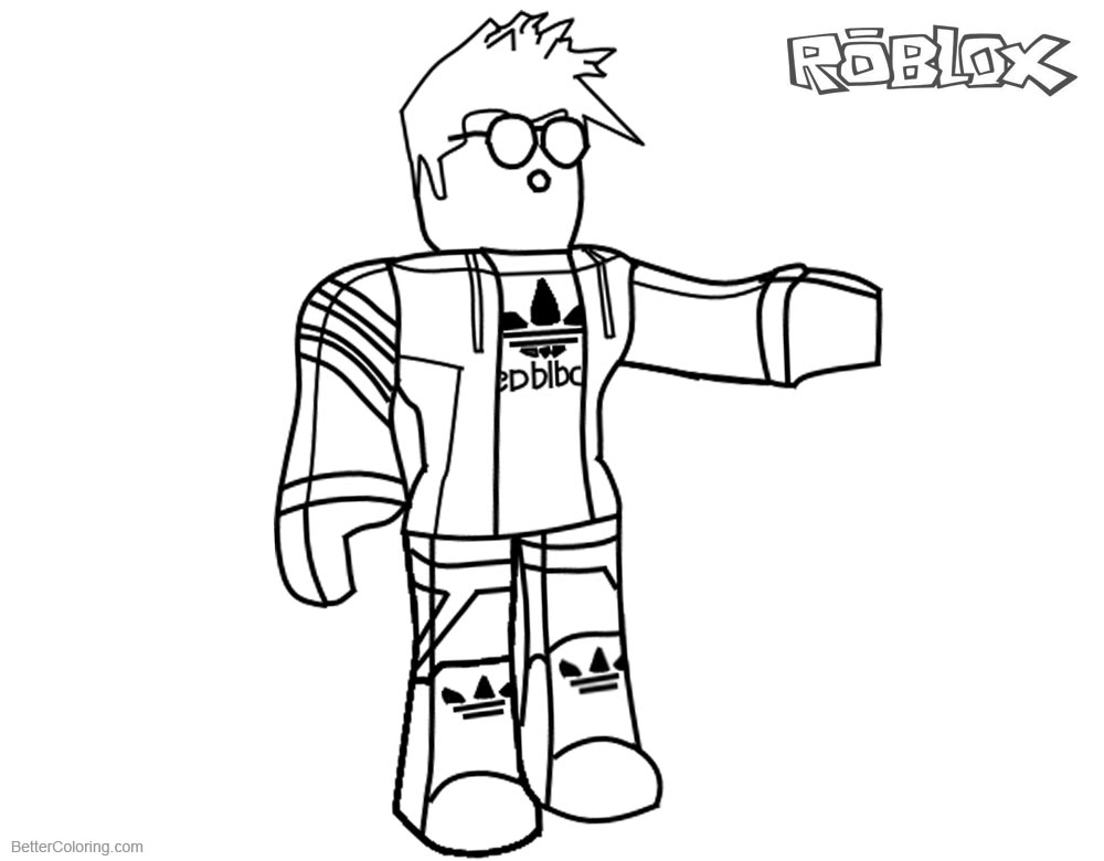 Roblox Coloring Pages Characters Guy Tim 1000x780 Roblox Coloring Pages Characters Guy Tim