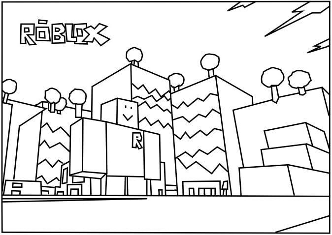 Free Printable Roblox Coloring Pages 674x478 Free Printable Roblox Coloring Pages