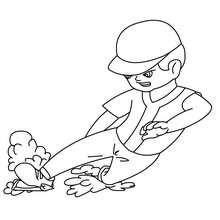 Baseball Runner Coloring Pages 220x220 Baseball Runner Coloring Pages