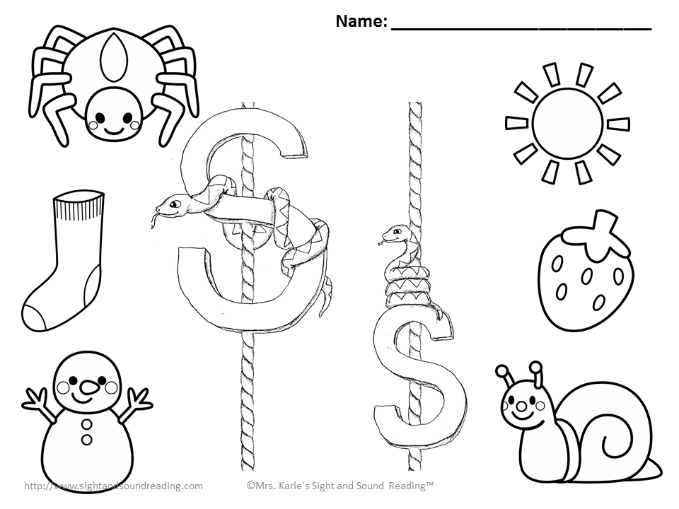 960x720 Letter S Coloring Pages Preschool Coloring Page Sporturka Letter