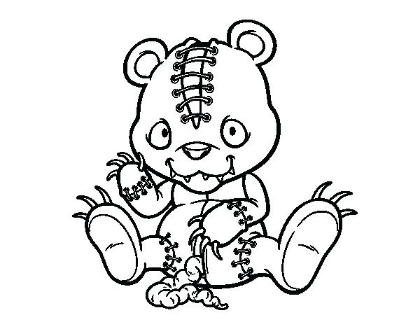 Scary Coloring Pages Scary Teddy Bear Coloring Page Free Printable 600x470 Scary Coloring Pages Scary Teddy Bear Coloring Page Free Printable