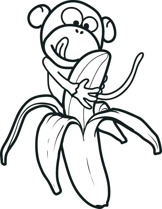 Banana Coloring Page 542x700 Banana Coloring Page