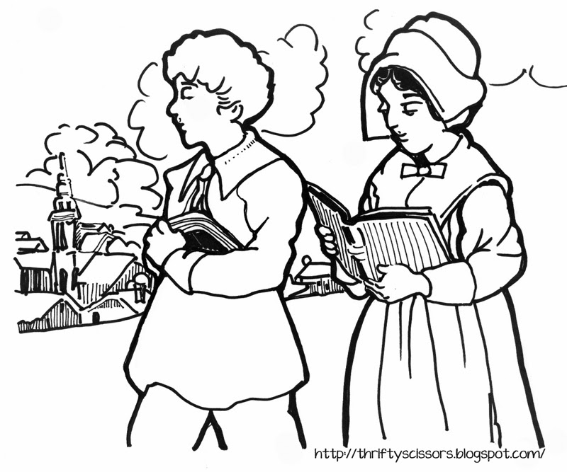 Coloring Pages Of Pilgrims Thrifty Scissors 800x667 Coloring Pages Of Pilgrims Thrifty Scissors