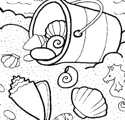 403x386 Sea Shells Coloring Pages Sea Shells Coloring Page Printable 3