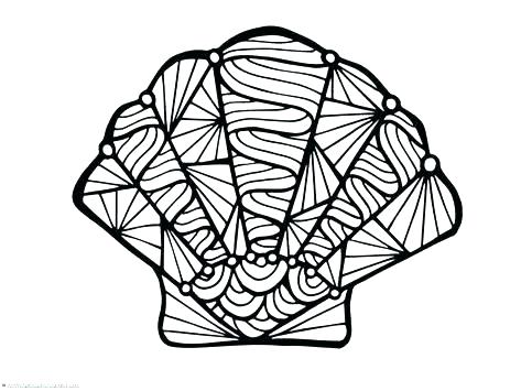 Coloring Pages Sea Shells