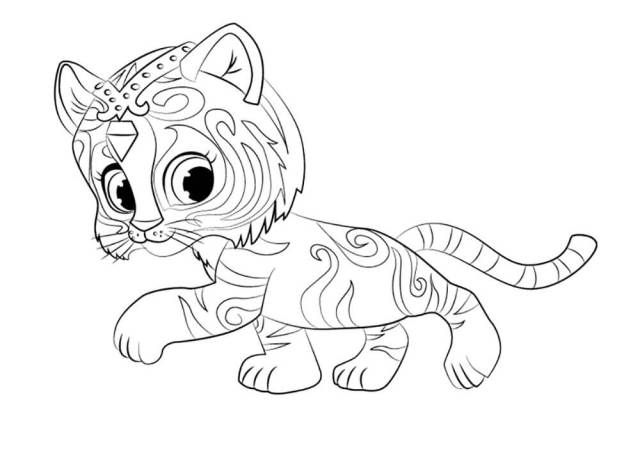 640x453 Shimmer And Shine Coloring Pages Of 2017 Craft