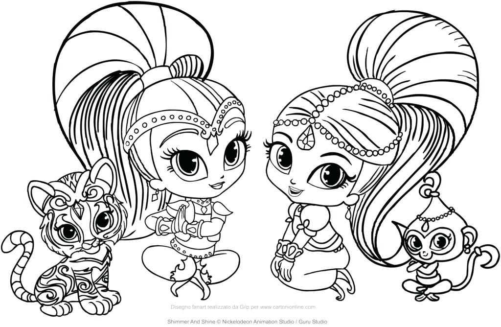 1024x668 Shimmer And Shine Coloring Plus Shimmer And Shine Coloring Pages