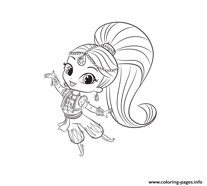 694x623 Shimmer And Shine Printable Coloring Pages Printable