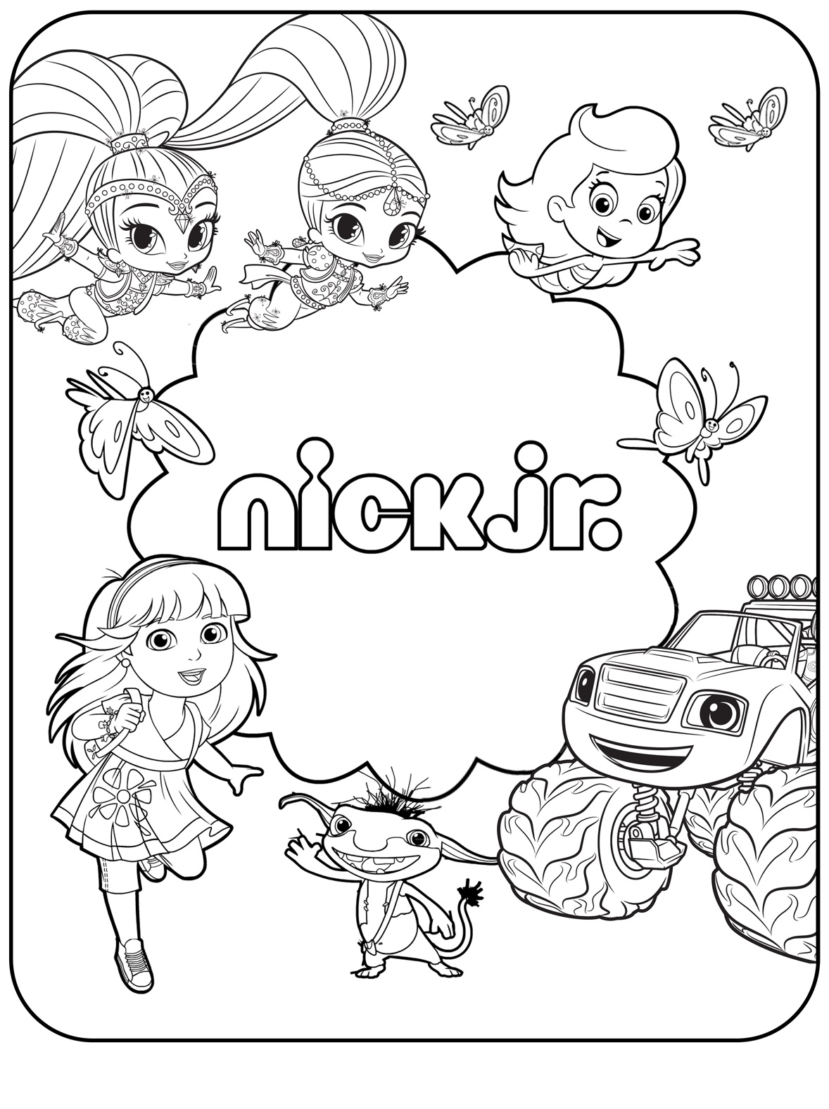 1178x1576 Fundamentals Nick Jr Coloring Pages Shimmer And Shine 11560