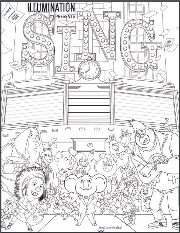 Reasons To See The Animated Film Sing Plus Pri On Sing Coloring 600x776 Reasons To See The Animated Film Sing Plus Pri On Sing Coloring
