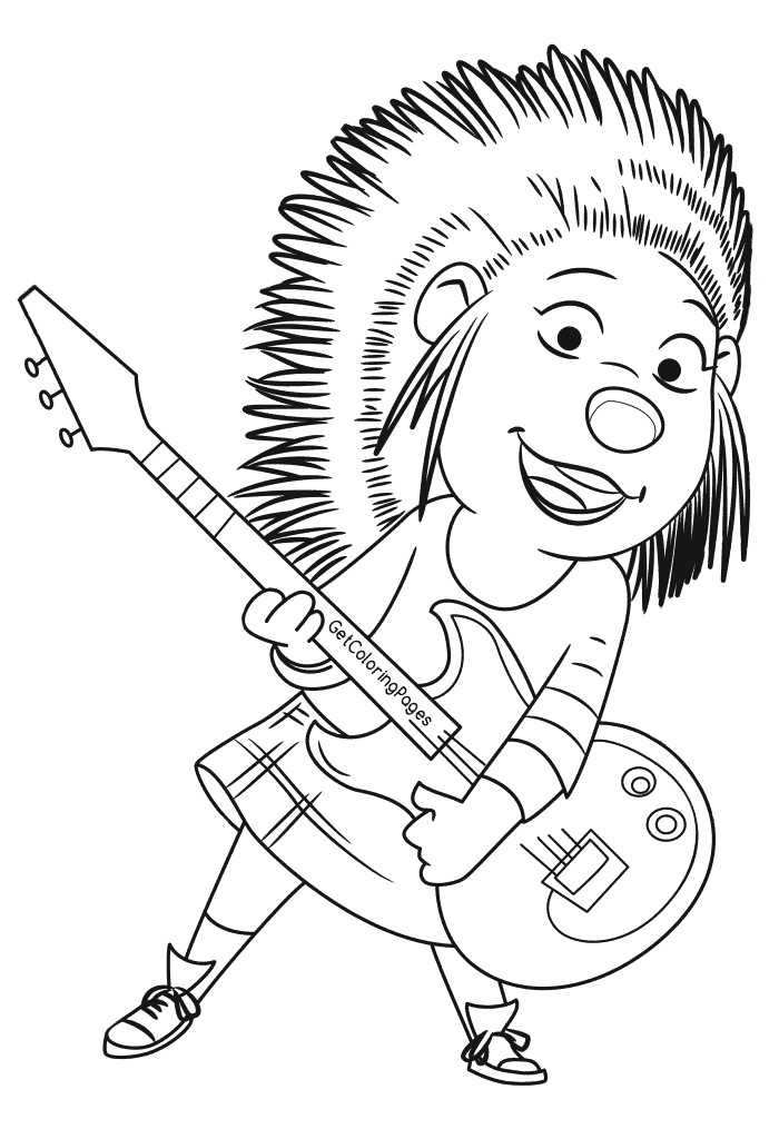 Coloring Page Ash Sing Movie Ash, Birthdays 700x1024 Coloring Page Ash Sing Movie Ash, Birthdays