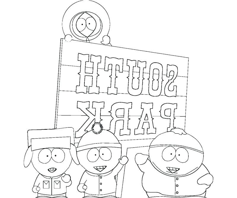 800x667 South Park Coloring Page Printable South Park Coloring Pages
