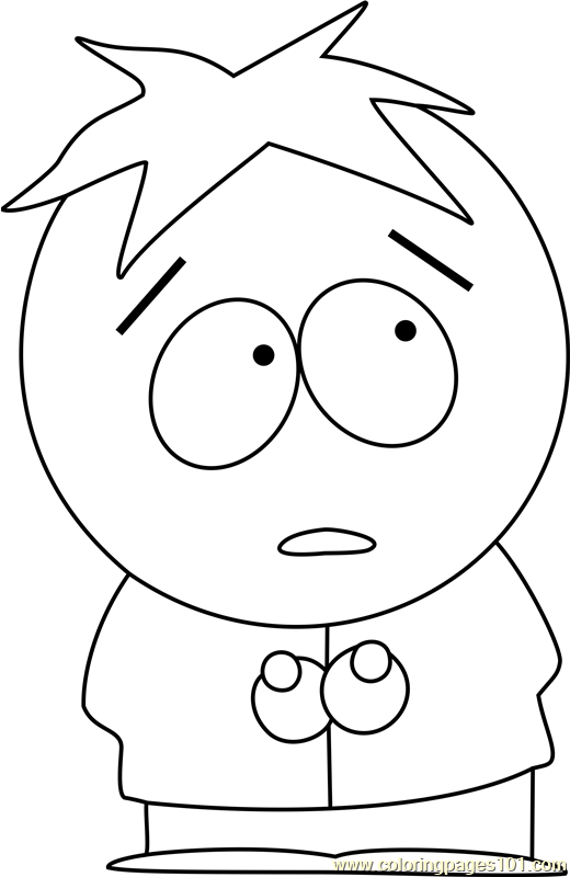 520x800 Butters From South Park Coloring Page
