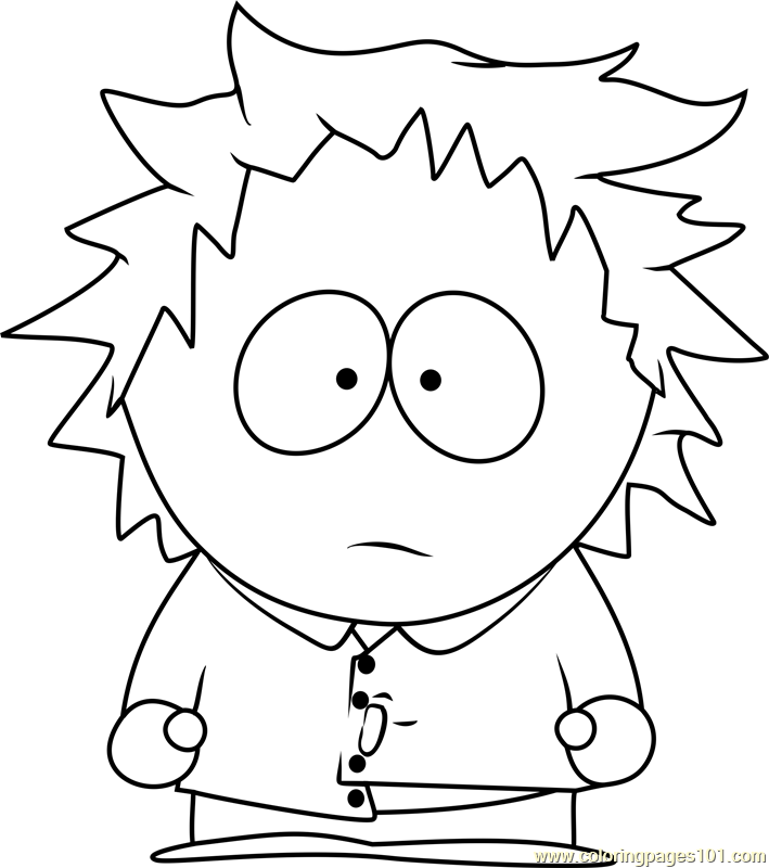 709x800 Tweek Tweak From South Park Coloring Page