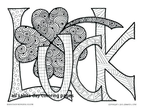 St Patrick Day Coloring Pages All Saints Day Coloring Pages Luck 500x386 St Patrick Day Coloring Pages All Saints Day Coloring Pages Luck