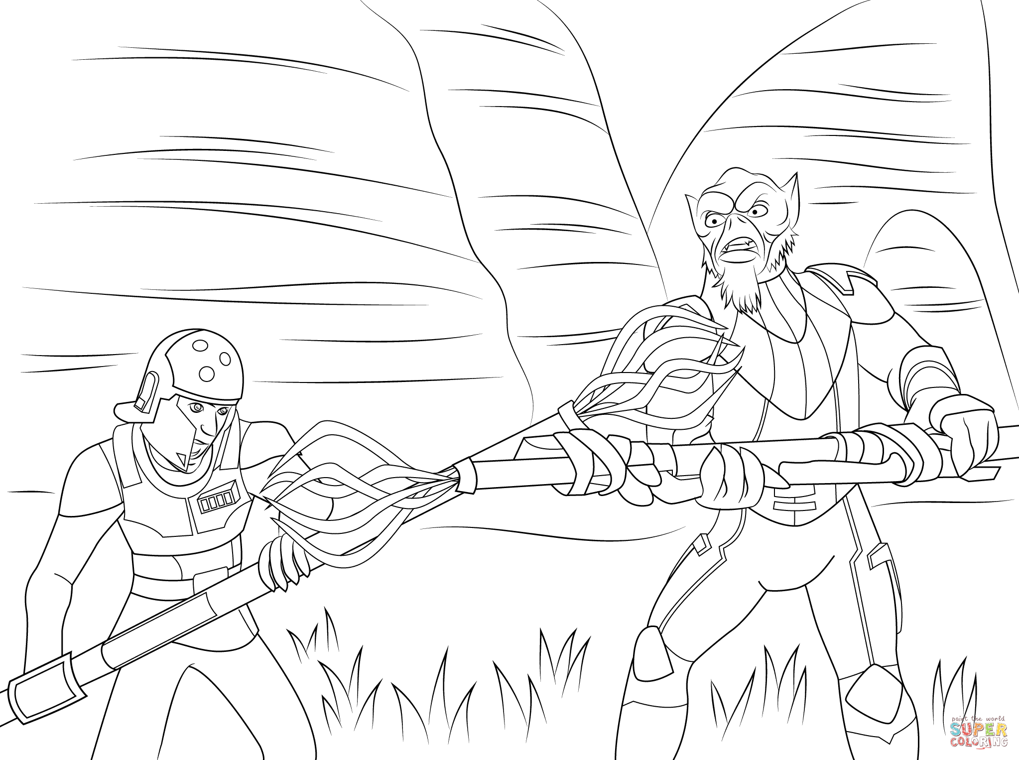 2046x1526 New Star Wars Rebel Garazeb Orrelios Coloring Page