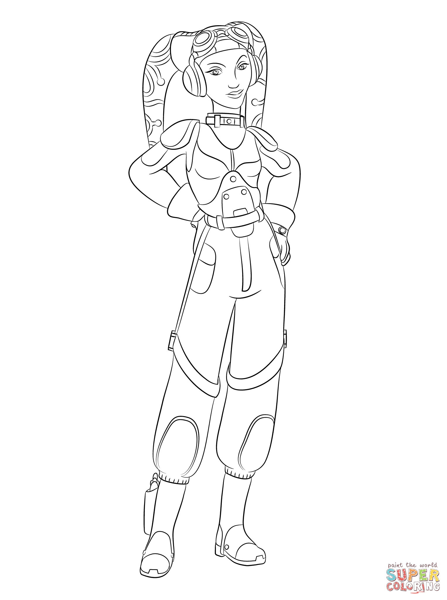1526x2046 New Star Wars Rebels Hera Syndulla Coloring Page