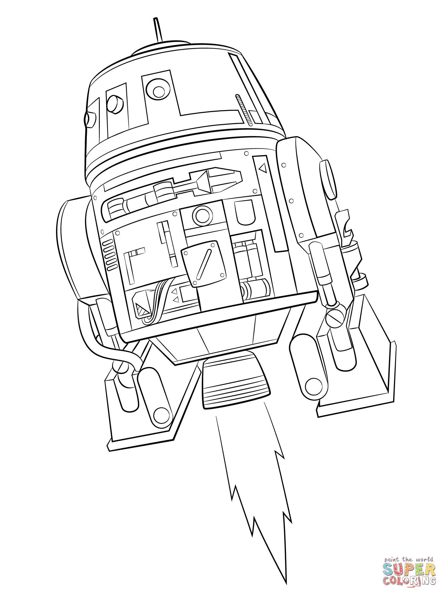 1526x2046 Star Wars Rebels Chopper Super Coloring Lineart Star Wars
