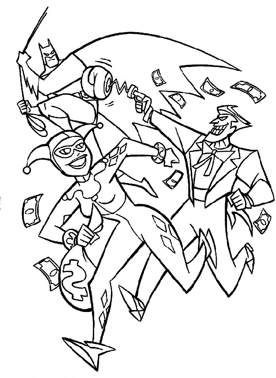 900x1231 Joker Coloring Pages And Harley Suicide Squad