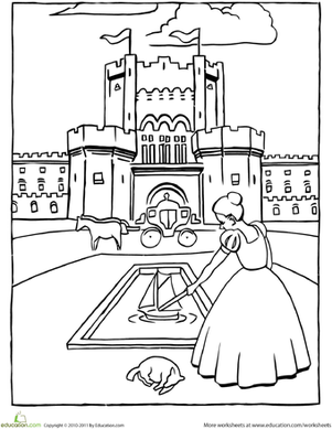 301x389 Castle Front Coloring Pages