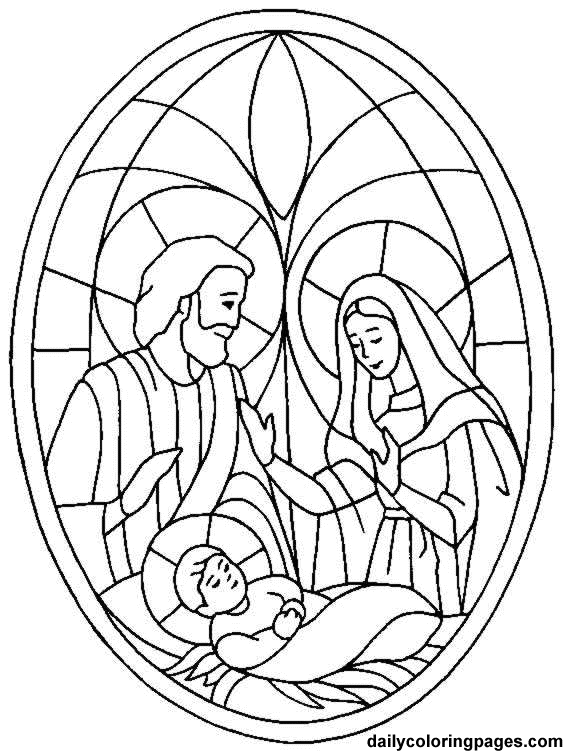 Nativity Coloring Page 566x754 Nativity Coloring Page