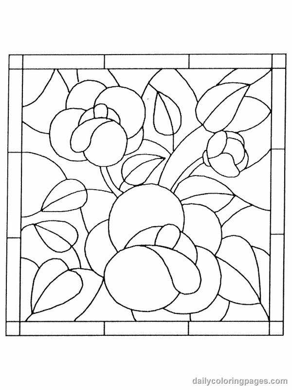 Stained Glass Coloring Pages Free Printables 600x800 Stained Glass Coloring Pages Free Printables
