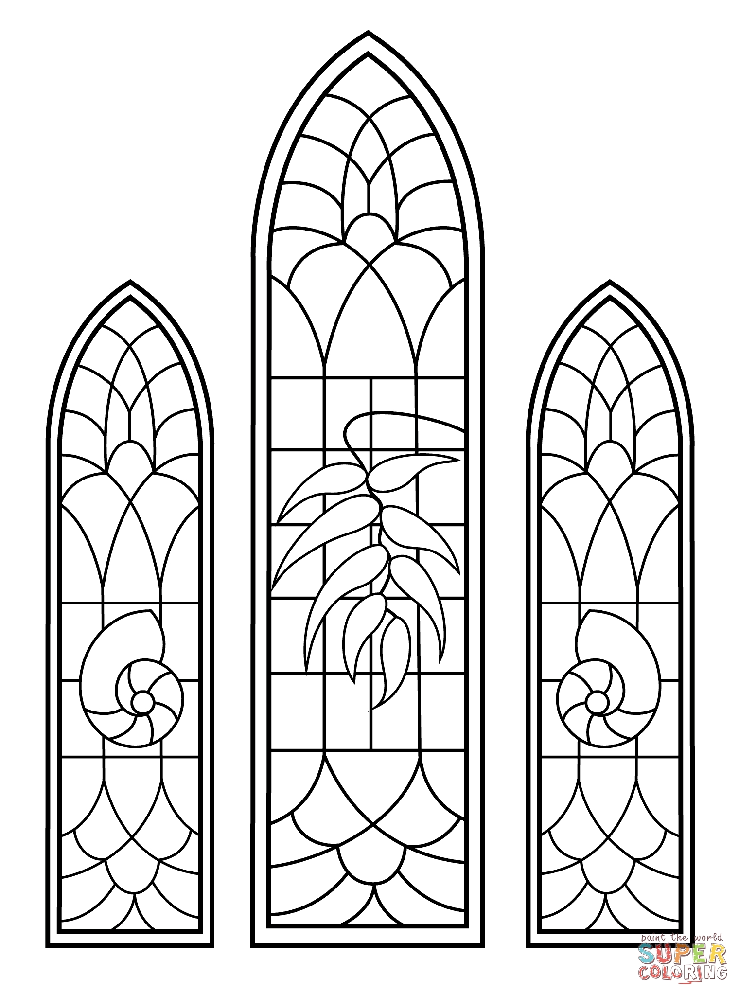 Stained Glass Window Coloring Pages Collection 1520x2046 Stained Glass Window Coloring Pages Collection