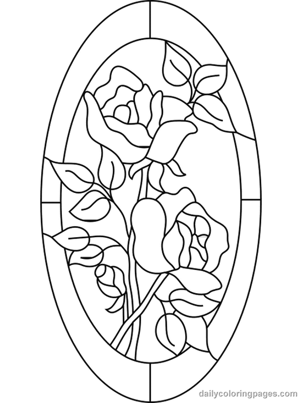 Free Coloring Pages For Adults Stained Glass Flower Coloring 600x800 Free Coloring Pages For Adults Stained Glass Flower Coloring