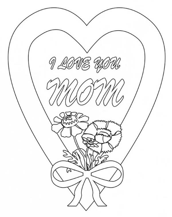 600x757 That Say I Love You Mom Coloring Page Free Download