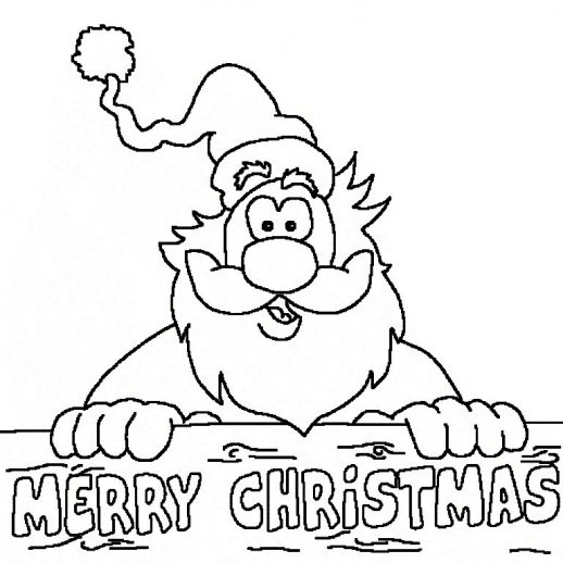 518x518 Snowflake And Merry Christmas Greeting Coloring Pages