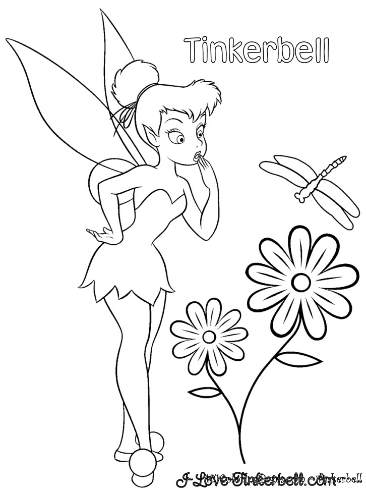 726x975 12 Tinkerbell Coloring Pages Print Color Craft