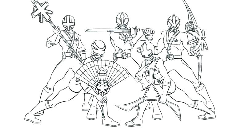 770x430 Power Rangers Coloring Pages To Color Online Ranger Samurai Pag