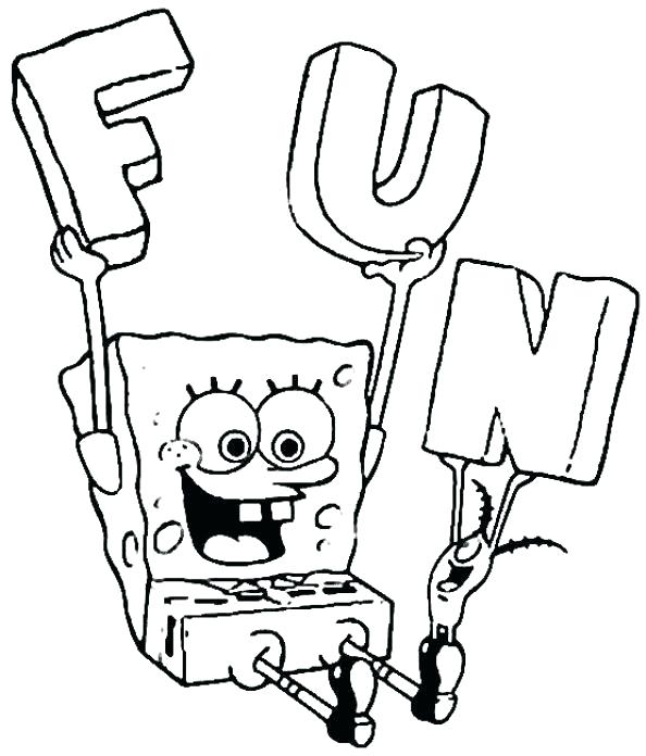 594x696 Sponge Bob Coloring Page Color Page Coloring Pages That You Can