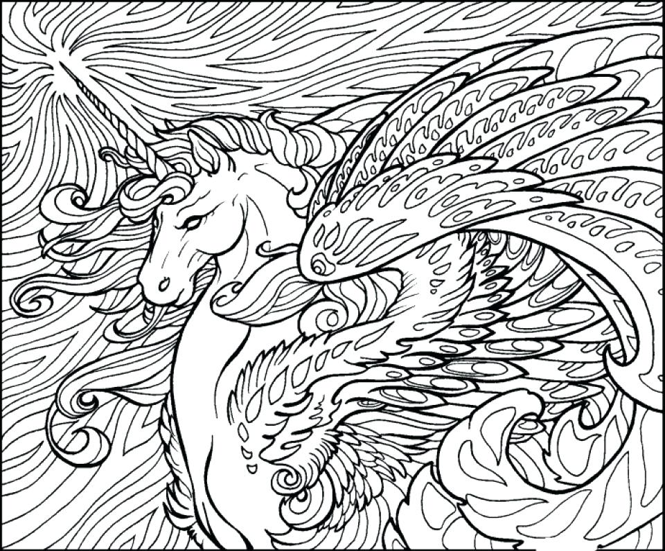 960x796 Unicorn Coloring Pages To Color Online Also The Coolest Stunning