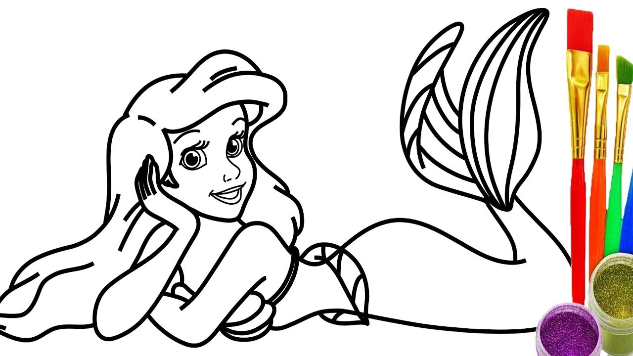1280x720 Coloring Pages Draw Mermaids Coloring Pages Draw Mermaids How