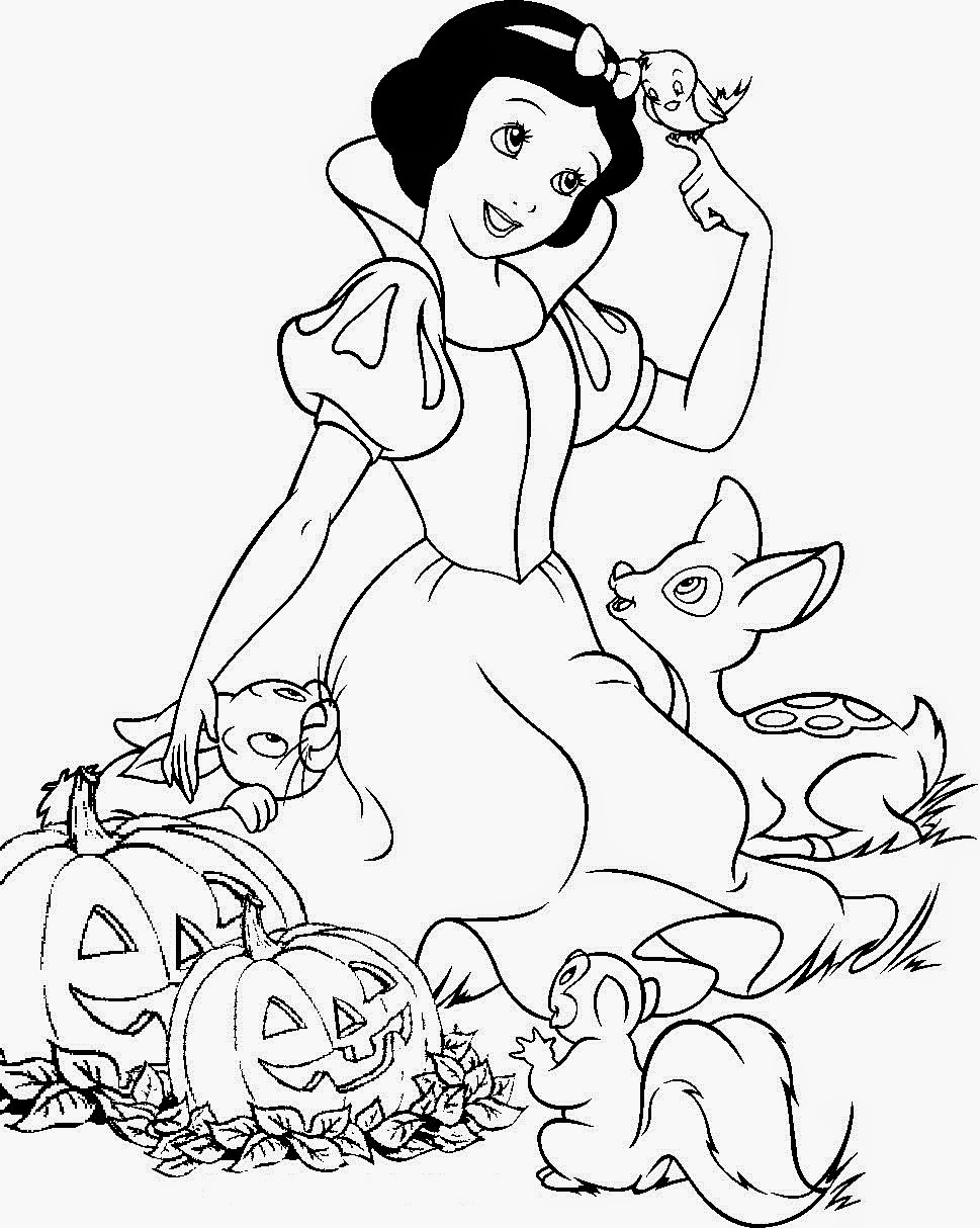 969x1214 Disney Princess Halloween Coloring Pages
