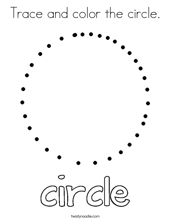685x886 Trace And Color The Circle Coloring Page