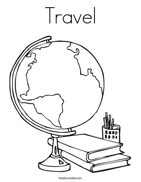 468x605 Travel Coloring Page