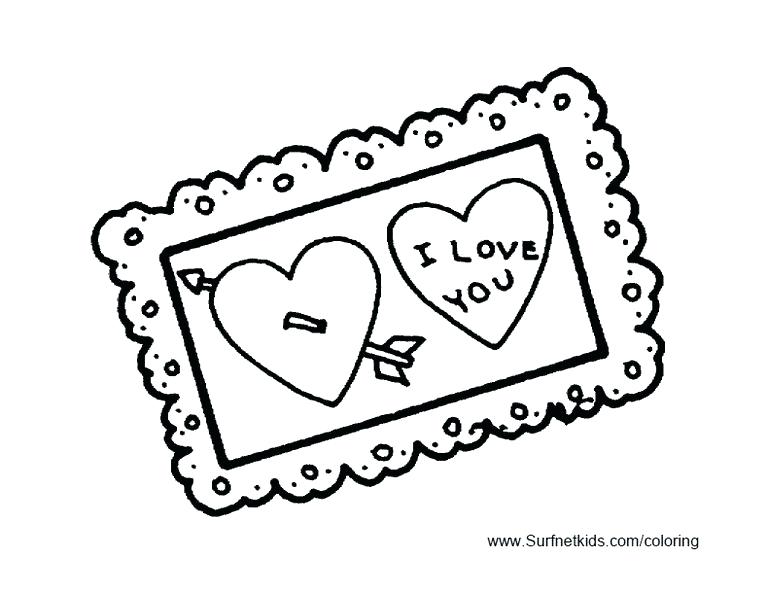768x593 V Day Coloring Pages A Homemade Valentines Day Card Free Kids