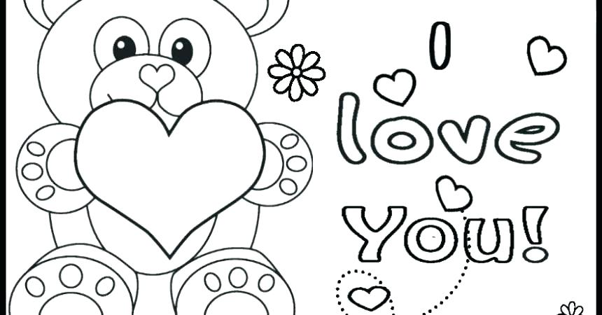 860x450 Valentine Day Printable Coloring Pages