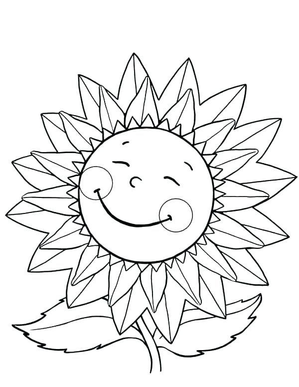 Sunflowers Coloring Pages Van Sunflowers Coloring Pages Kids 600x776 Sunflowers Coloring Pages Van Sunflowers Coloring Pages Kids