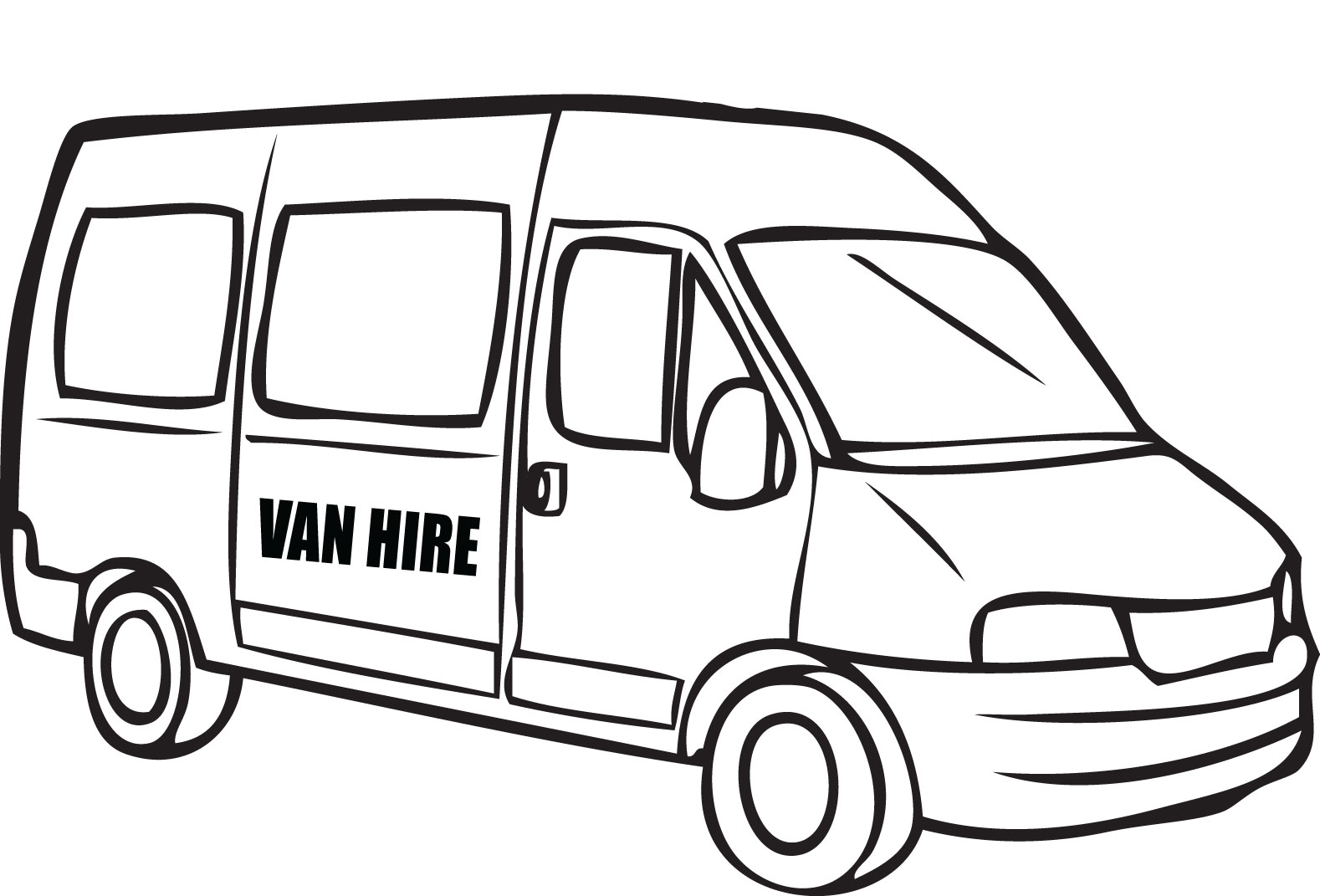 Van Coloring Pages 1578x1071 Van Coloring Pages