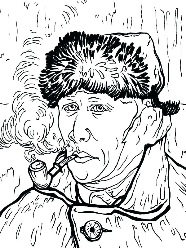 Van Gogh Coloring Pages Van Sunflowers Coloring Page Sunflower 600x800 Van Gogh Coloring Pages Van Sunflowers Coloring Page Sunflower