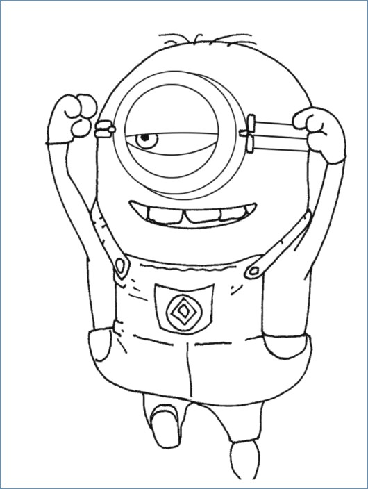 Despicable Me Coloring Pages Of Vector 530x704 Despicable Me Coloring Pages Of Vector