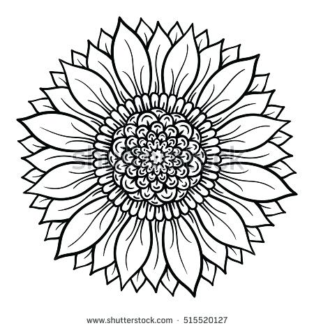 Flower Mandala Coloring Pages Vector Illustration Flower Mandala 450x470 Flower Mandala Coloring Pages Vector Illustration Flower Mandala