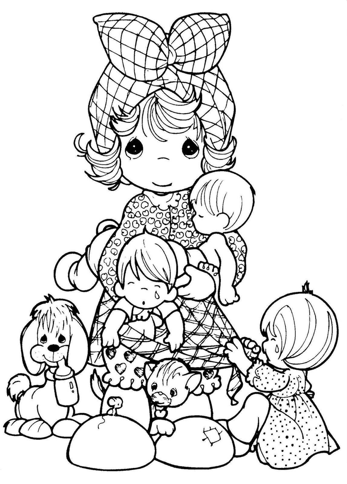 Precious Moments Vintage Coloring Pages For Adults Justcolor 1192x1663 Precious Moments Vintage Coloring Pages For Adults Justcolor