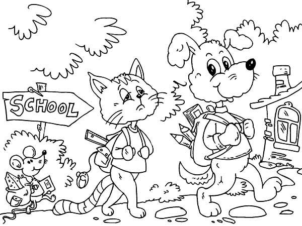 600x450 Preschool Coloring Pages Back To School