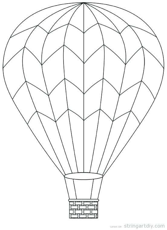552x759 Balloon Printable Balloon Outline Hot Air Balloon Printable